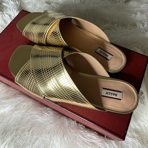 Bally Evoria Gold Slides